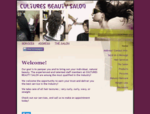 Tablet Screenshot of culturessalonaz.com